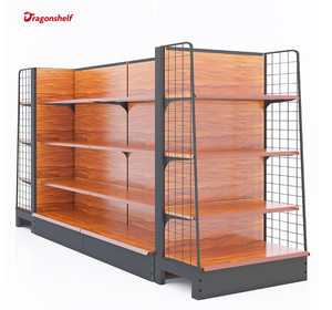 Présentoir <span class=keywords><strong>de</strong></span> gondole métallique <span class=keywords><strong>de</strong></span> support d'étagère <span class=keywords><strong>de</strong></span> supermarché robuste double face moderne avec le support à <span class=keywords><strong>jouets</strong></span> à la mode pour l'épicerie - Product Image 6