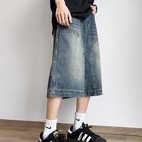 Starlit Apparels – Nouveaux shorts en jean rétro amples style hip-hop streetwear personnalisés pour hommes, légers, de haute qualité et écologiques