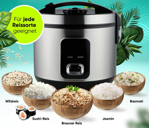 หม้อหุงข้าวไฟฟ้าเชิงพาณิชย์ Keep Warm Restaurant Cookers ขนาด 60 ถ้วย สแตนเลส ความจุ 4 ลิตร 5.5 ลิตร 6 ลิตร 7 ลิตร 10 ลิตร รับน้ำหนักได้ 50 กิโลกรัม - Product Image 5
