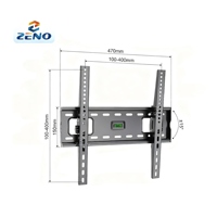 Support mural inclinable pour téléviseur de 32 à 65 pouces, capacité de charge de 50 kg, fabricant de supports TV Zeno T45
