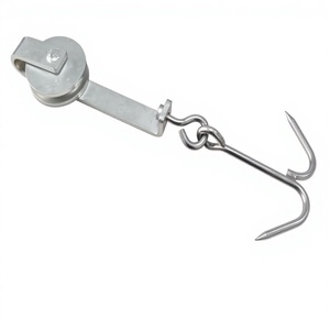 Crochet de boucher durable en acier inoxydable pour viande de bétail, pour camion frigorifique, équipement d'abattoir - Product Image 4