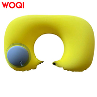 Ensemble d'oreillers de voyage gonflables en forme de U, légers et imperméables WOQI, avec soutien en mousse à mémoire de forme pour l'avion, le cou et le camping