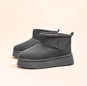 Nouvelles bottes d'hiver 2026 de créateur, en cuir de haute qualité, à semelle épaisse rehaussante, bottines décontractées pour l'extérieur et la marche - Product Image 3