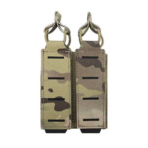 SINAIRSOFT Durable Breathable Tactical Magazines Pouches 500D Nylon 9mm Laser Cut Design <b>Personal</b> <b>Defense</b> <b>Equipment</b> Side Elastic - Product Image 3