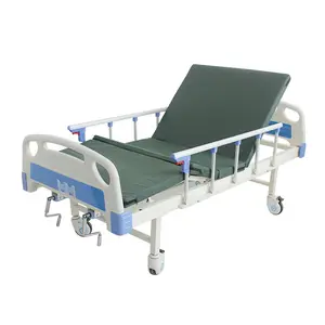 2 função dois manivela ajustável Medical Manual Hospital Bed para pacientes deficientes