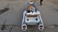 Bateau pneumatique de luxe 390 de 13 pieds, design moderne, fond rigide en fibre de verre, fabriqué en Chine