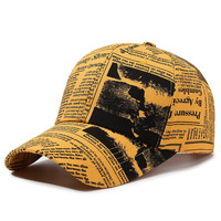 Gorra de Béisbol con Estampado Completo, Impresión Digital 3D, Diseño de Frutas, Letras Vintage, Lavada, Multicolor, Transpirable, Impermeable, Unisex, Estilo Urbano