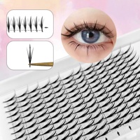 Nouvelles extensions de cils Comic Wings améliorées, éventails pré-faits en plumes pour un volume doux, super doux, faits à la main, haute qualité 0,05 mm, forme en spirale