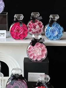 Rosa Eterna Encantada, Flor Preservada en Botella de <span class=keywords><strong>Perfume</strong></span> Acrílica - Product Image 2