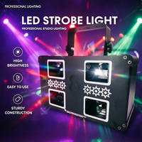 Projecteur laser RGB à 4 têtes avec animation, 45W, effets de faisceau, de points et de vagues pour bars, clubs et soirées