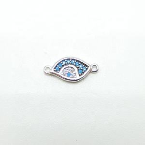 De plata fina de plata 925 de plata esterlina <span class=keywords><strong>2022</strong></span> de mal de ojo colgante de encantos para la fabricación de la joyería - Product Image 2