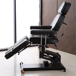 Table de massage et de soin de luxe rose et noire pour spa, esthétique, manucure, sourcils, tatouage, personnalisable en couleur avec certification CE - Product Image 4