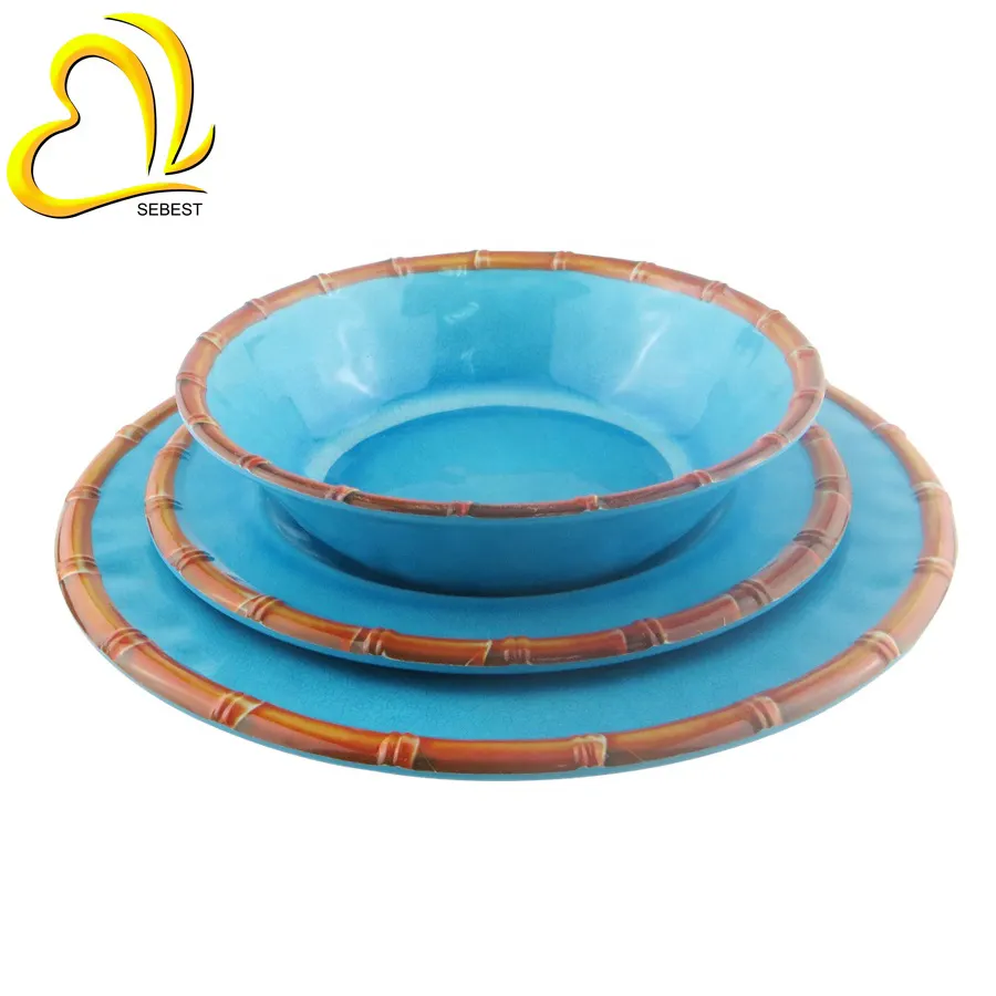 2019 New Plastic Kitchenware Brands Coming Sebest Melamine Bamboo Dishes Rice Dish Round Table Ware