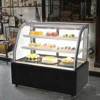 1.8m armoire de boulangerie à température unique double porte refroidissement par air refroidisseur de pâtisserie et vitrine de crème glacée congélateur vitrine de gâteau