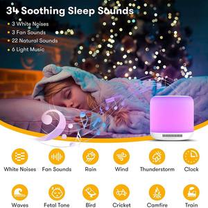 Luz Nocturna Portátil con Control por Aplicación Tuya Bluetooth, Brillo Ajustable, Batería Recargable, Sonido Inteligente para la Salud del Bebé y Niño - Product Image 4