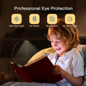 Gran oferta, alimentada por batería Mini lectura de libros, lámpara de mesa de luz nocturna USB, protección ocular, táctil, 3 modos, lámpara de escritorio con Clip ajustable - Product Image 6