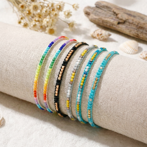 Pulseras Resoul Boho Tejidas con Cuentas Miyuki, Coloridas, Hechas a Mano, Ajustables, Apilables, <span class=keywords><strong>de</strong></span> la Amistad, Joyería <span class=keywords><strong>de</strong></span> Verano para la Playa - Product Image 1