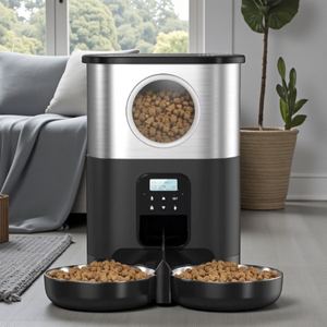 Comedero Automático para Mascotas, Resistente al Agua IPX5, de Plástico de Grado Alimenticio, con Pantalla LCD y Diseño Portátil para Perros - Product Image 1
