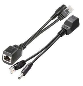 Cabo Adaptador <span class=keywords><strong>POE</strong></span> 12V RJ45 para DC5.5*2.1mm macho, Adaptador de Câmera Power over Ethernet <span class=keywords><strong>POE</strong></span> - Product Image 1