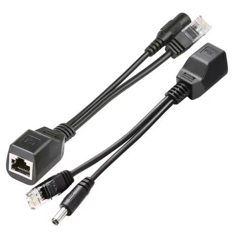 12V POE Adapter Cable RJ45 to DC5.5*2.1mm male Power over Ethernet POE Camera Adapter