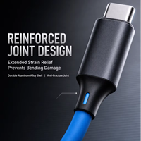 Kabel Data Pengisian Cepat 3 in 1 USB ke Type-C Micro L Kabel Pengisi Daya Multifungsi Aksesori Ponsel Tablet Universal