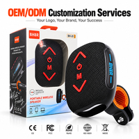 Haut-parleur de vélo personnalisé avec logo, 7W, portable, sans fil, OEM ODM, avec support pour vélo, TWS, 1200mAh, pour cadeau promotionnel