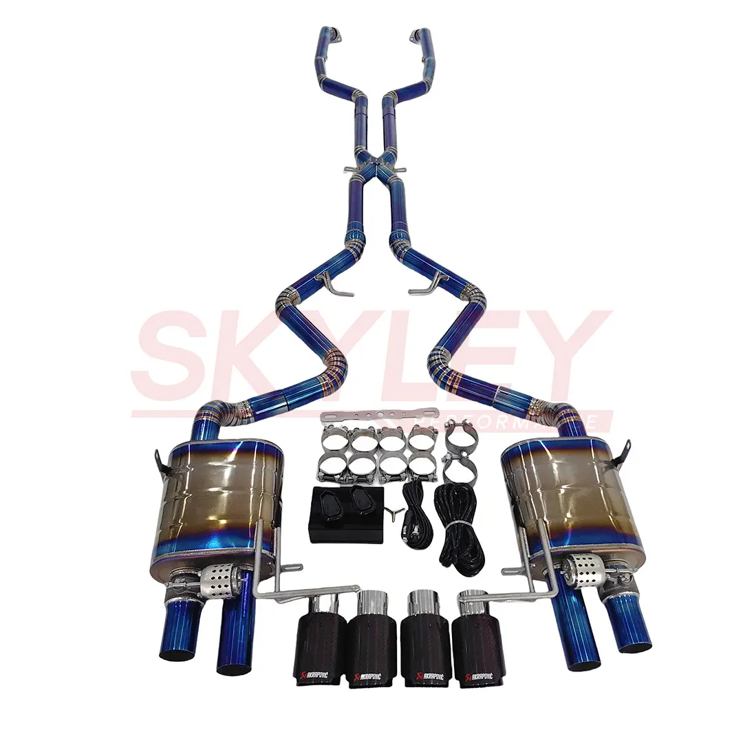 SL ensemble complet de voiture de haute qualité système d'échappement en titane avec silencieux d'échappement pour Bmw E92 M3