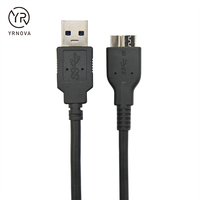 Hard Drive eksternal portabel, kecepatan tinggi USB 3.0 kabel Data Micro B 5A pengisian cepat untuk kamera komputer penggunaan nilon