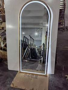 Tide Store European-style Simple Beauty and Hairdressing Mirror Stand Touch LED Light Mirror Hair Salon Mirror - Product Image 3