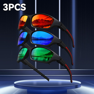 Polarized Sunglasses UV400 PC <b>Frame</b> TAC Lens Unisex Outdoor Sports Driving Cycling 3Pcs - Product Image 1