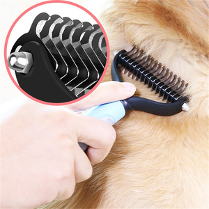 Venta al por mayor de cepillo autolimpiador para perros, fácil de limpiar, cepillos de aseo para mascotas, herramientas de aseo para perros y gatos - Product Image 4