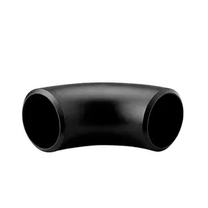 ASME B16.9 A234 SCH 40 STD 90 Degree MS 1.5D Long Radius Butt Welded Carbon Steel Pipe Fittings Bend LR Seamless Elbows