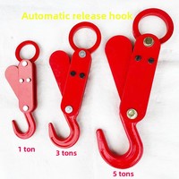 Crochet de grue à déchargement automatique pour le levage de sacs de 1 tonne, fabriqué en Chine