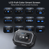 Erazer XP6 Headset nirkabel HiFi, Headset nirkabel kualitas suara HiFi layar sentuh LCD ENC pengurang kebisingan AI translasi cerdas untuk bisnis