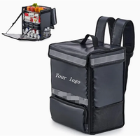 Sac isotherme BSCI GRS Hot 35L, sac à dos thermique pour pizza, sac isotherme imperméable pour la livraison de nourriture