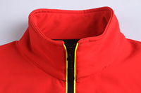 Vêtement de travail d'hiver personnalisé, uniforme du personnel, impression d'un logo sur l'écran, tissu contrasté, veste softshell coupe-vent