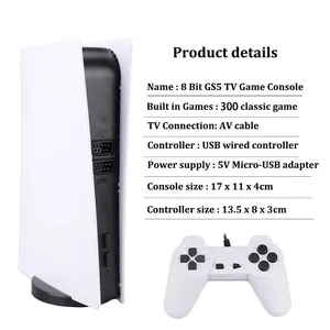 Cross-Border GS5 Retro TV Game Console 2.4G Wireless Wireless <strong>Controller</strong> Supports Multi-Player 8-Bit Universal 300 Games EU/US - Product Image 2
