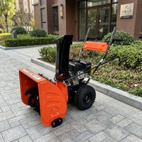 Souffleuse à neige à essence portative, mini équipement de déneigement pour jardin et usage résidentiel