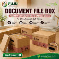 Boîtes en carton ondulé écologiques faites à la main FUJU - Forme et doublure personnalisables, impression du logo du client, utilisation multi-industrielle (tendance de la mode)