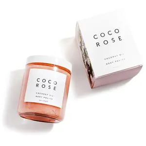 Natürliche Feuchtigkeitsspendende Kokosöl Rose Körper Peeling