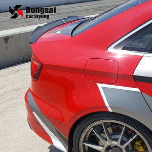 Becquet de coffre arrière en Fiber de carbone, aileron postérieur sombre, Style V, pour Audi A3 S3 RS3 8V Sedan de 2013 à 2016 - Product Image 5