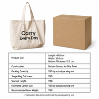 Sac fourre-tout en toile de coton Sherwin écologique avec logo personnalisé, grande capacité, réutilisable, pour la plage, les week-ends et les fêtes