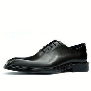 Chaussures habillées de luxe personnalisables pour hommes 2025 – Cuir haut de gamme, style britannique, pour mariages et affaires, Derby respirantes, imperméables et confortables - Product Image 6