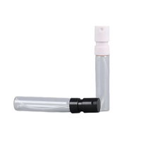 Échantillon gratuit de flacon de parfum en verre transparent mat vide avec vaporisateur