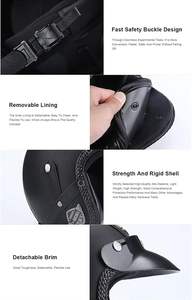 Casque en <span class=keywords><strong>cuir</strong></span> ABS de haute qualité pour adultes, design <span class=keywords><strong>vintage</strong></span> à visage ouvert, style chopper classique, nouveau ABS pour <span class=keywords><strong>moto</strong></span>, cruiser, vélo - Product Image 6