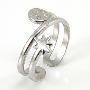 ZOGXIN Gold Plated Star Open Ring For Women Minimalist Design Fashion Jewelry Gift - Product Image 3