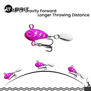 Vente en gros de leurres de pêche vibrants <span class=keywords><strong>VIB</strong></span> à lame métallique rotative de 8g/15g avec <span class=keywords><strong>360</strong></span> lames brillantes - Product Image 5