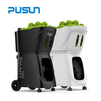 Machine à balles de tennis professionnelle populaire PUSUN, équipement d'entraînement automatique à commande par application, lanceur de balles de tennis