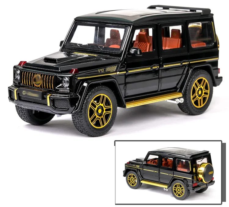 2022 Neues Produkt G63 1:24 Modell Metall autos 6 Open Door Druckguss-Spielzeug autos für Kinder