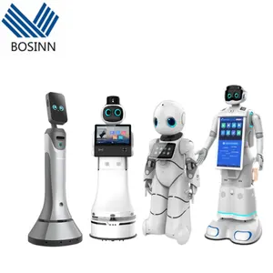 Robot humanoide inteligente para salón de exposiciones, navegación de bienvenida a los invitados, servicio de reflexión, idioma del Chat